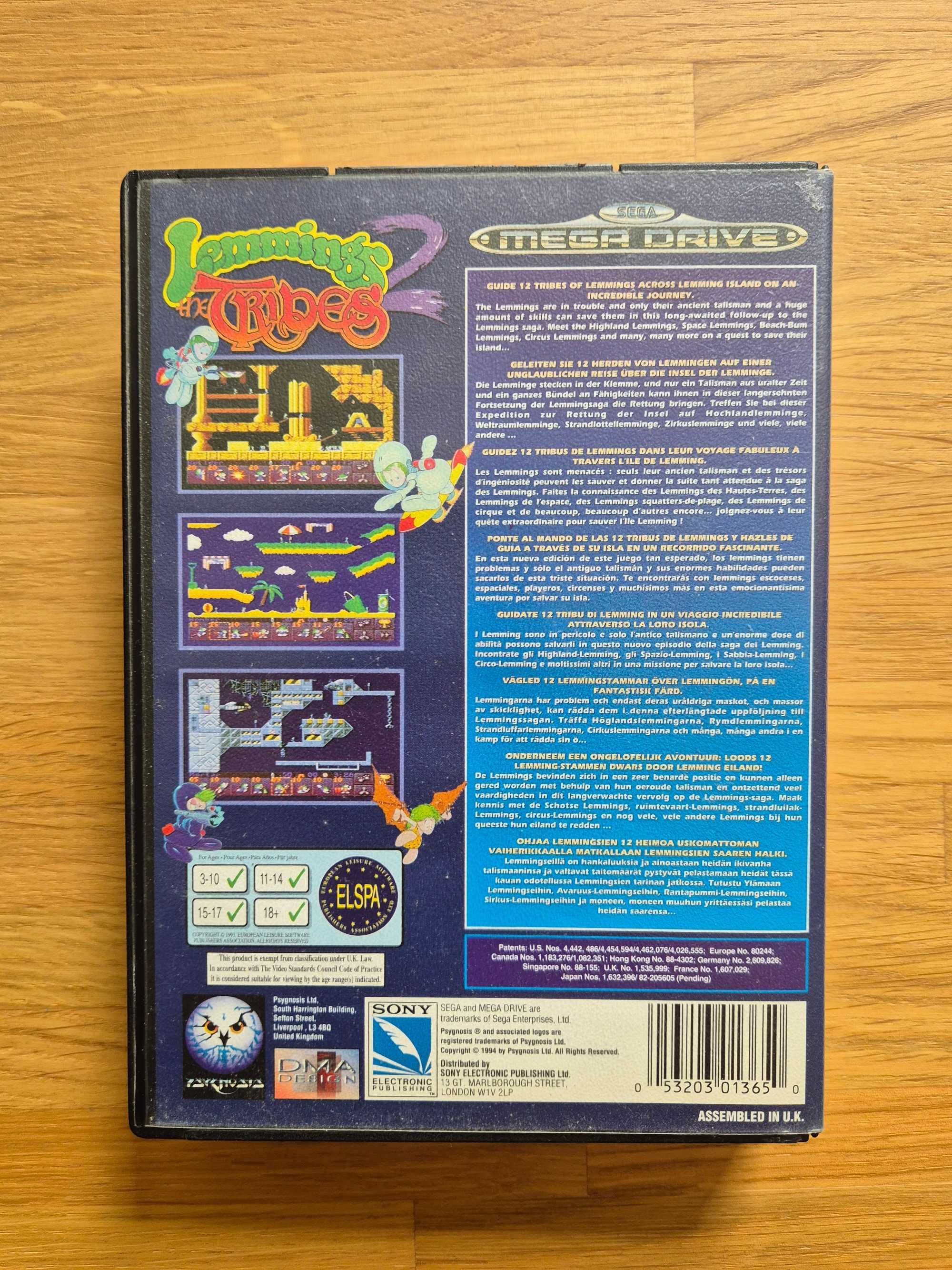 gra Lemmings 2 Tribes Sega Mega Drive