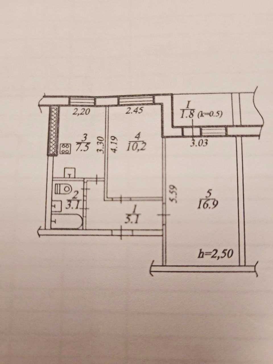 Продам 2-х комнатную квартиру пр. Мира 12, Левобережный-3 (с ремонтом)