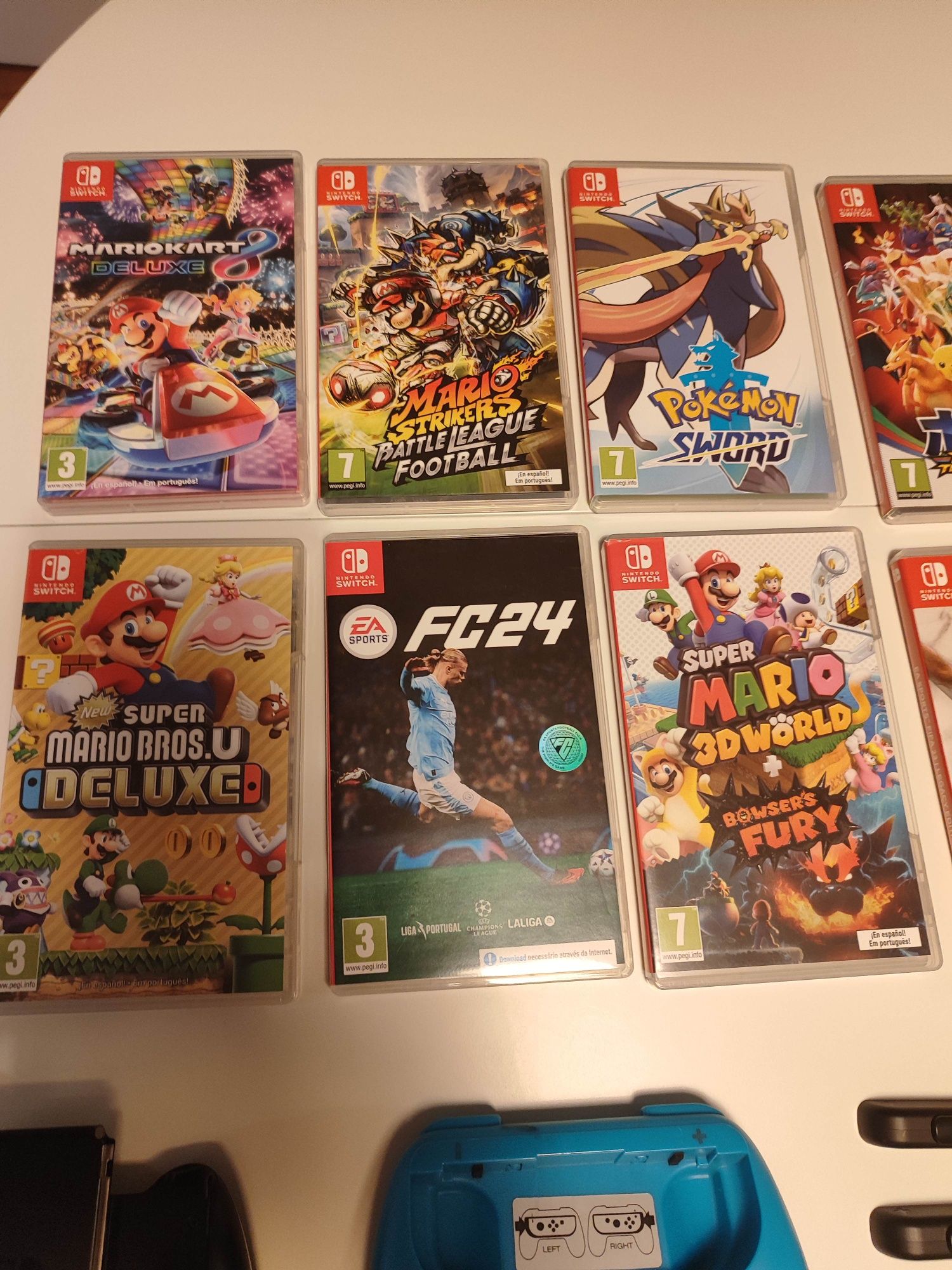Nintendo switch+ 14 jogos + acessórios