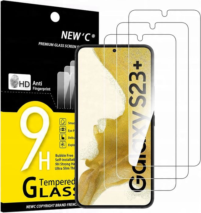 NEW'C - Zestaw 3x Szkło Hartowane do Samsung Galaxy S23