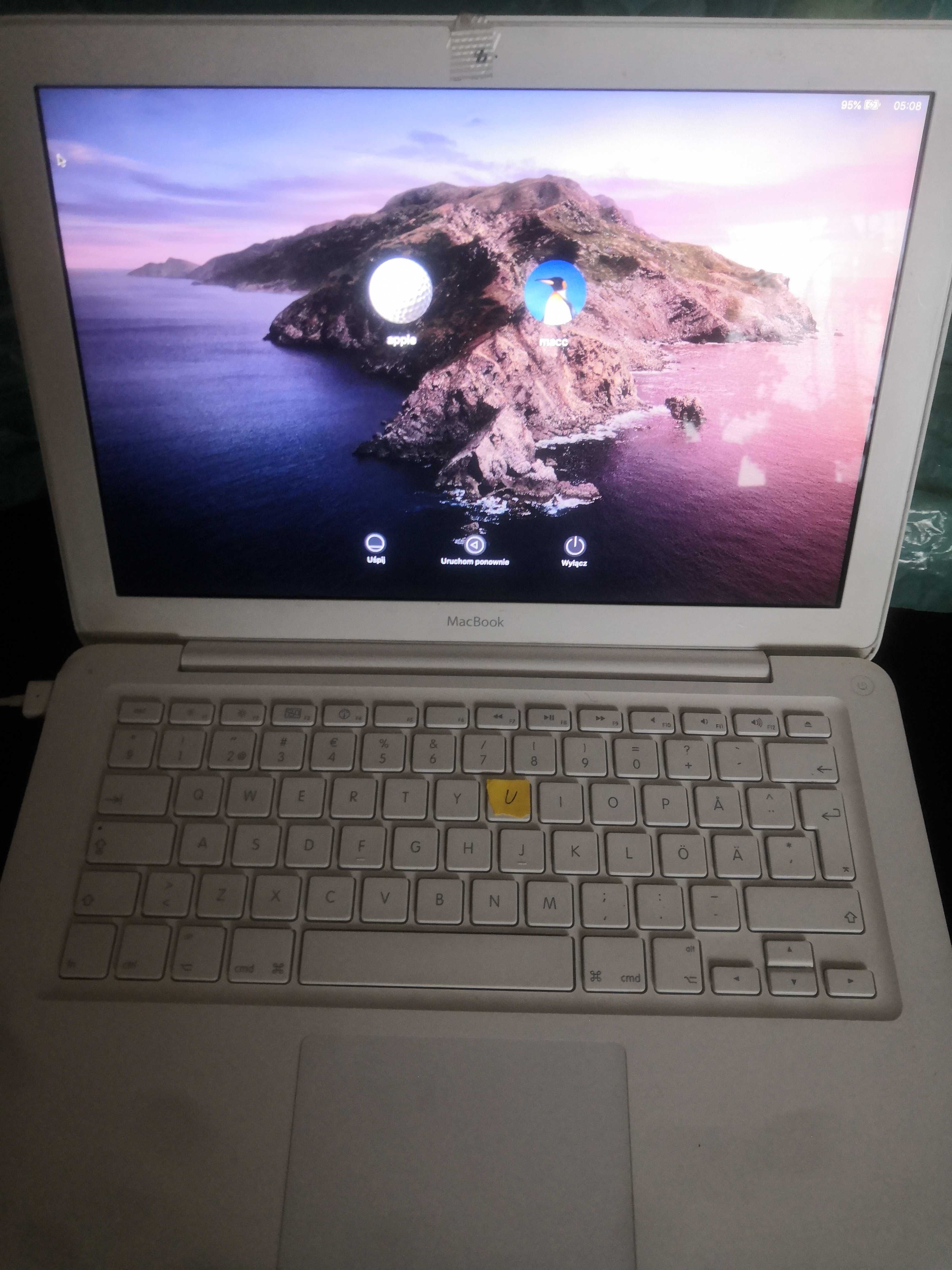 Apple Macbook A1342 Catalina  2010 2.4 Ghz 4GB/250GB zasilacz