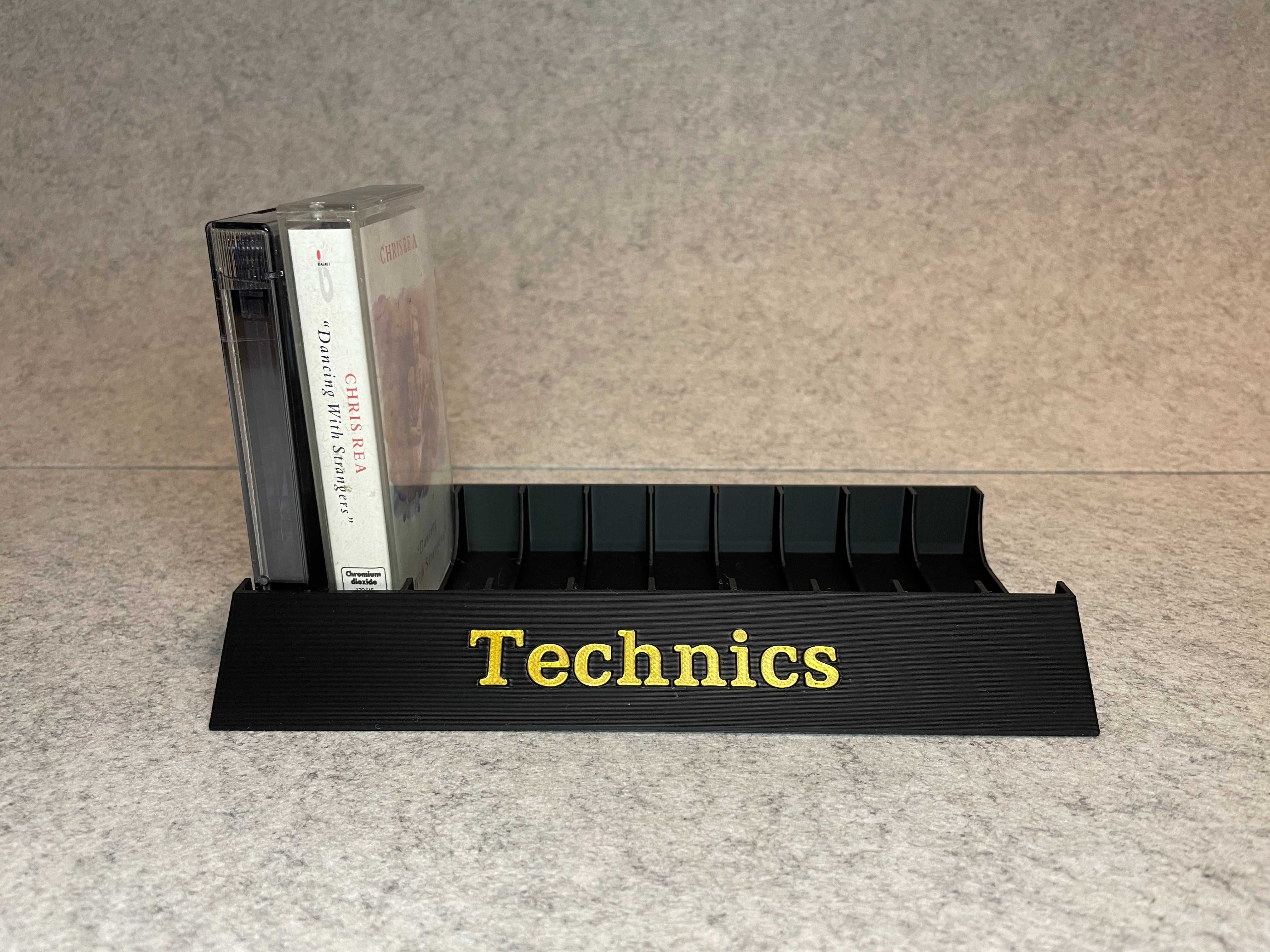 2x stojak podstawka na 10 kaset magnetofonowych Technics