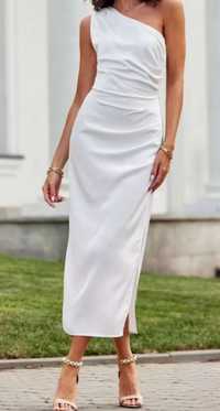 Sukienka nowa biała midi rozmiar L