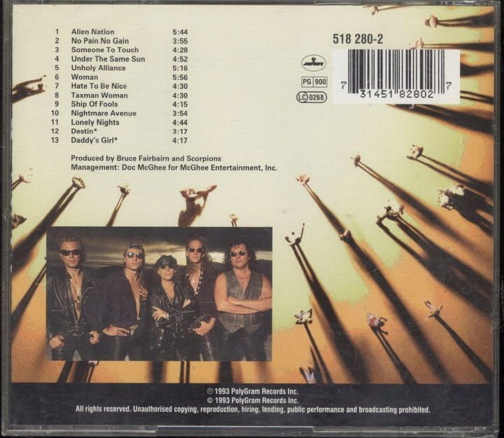 Scorpions - Face The Heat CD