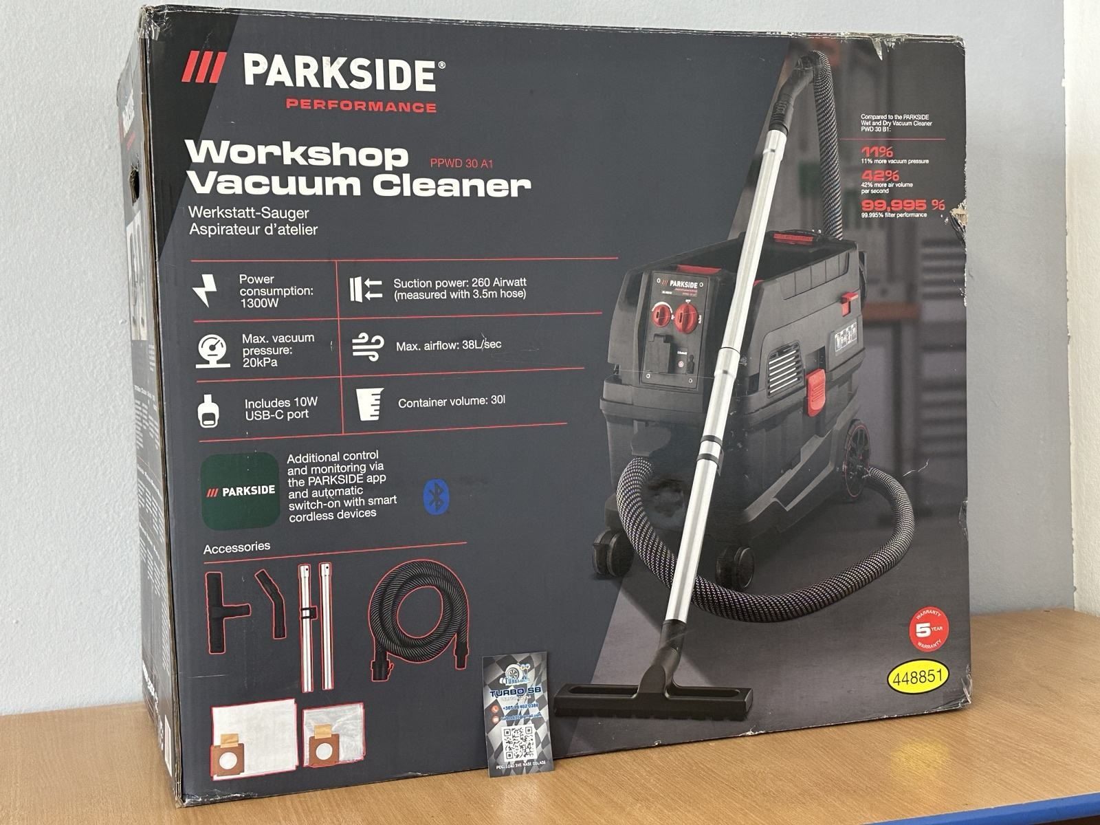 Профес будівельний пилосос Німеччин Parkside PPWD 30/пилесос/порохотяг