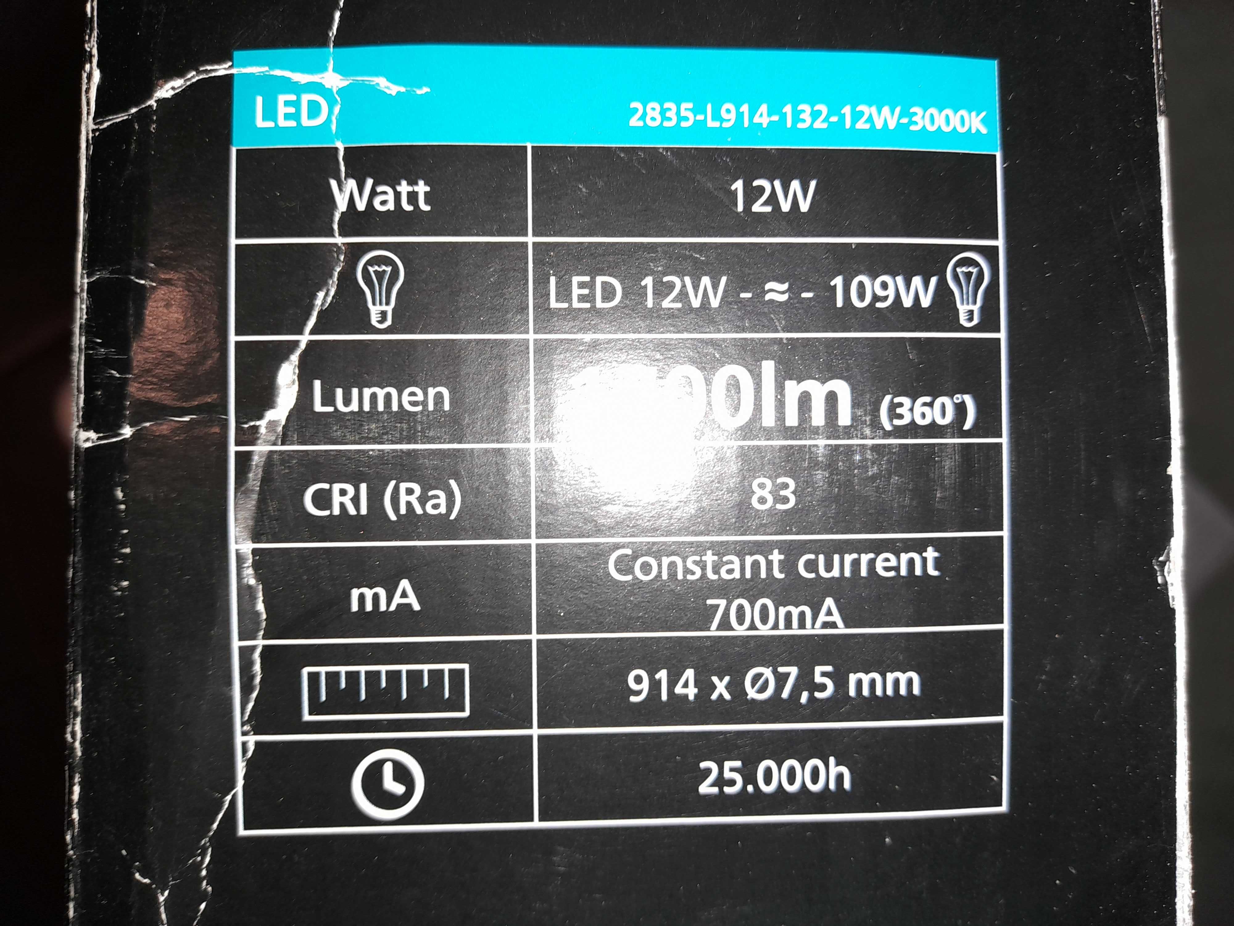 Eglo - LED Plafon LED/12W/230V  40 x 78 cm
