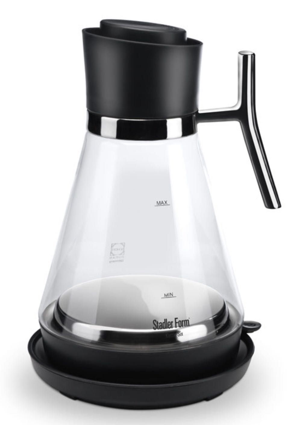 Чайник електрочайник Stadler Form Kettle Six, Black скло