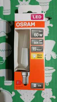 Żarówka LED Osram E14 Nowa 806 lm, 8 sztuk