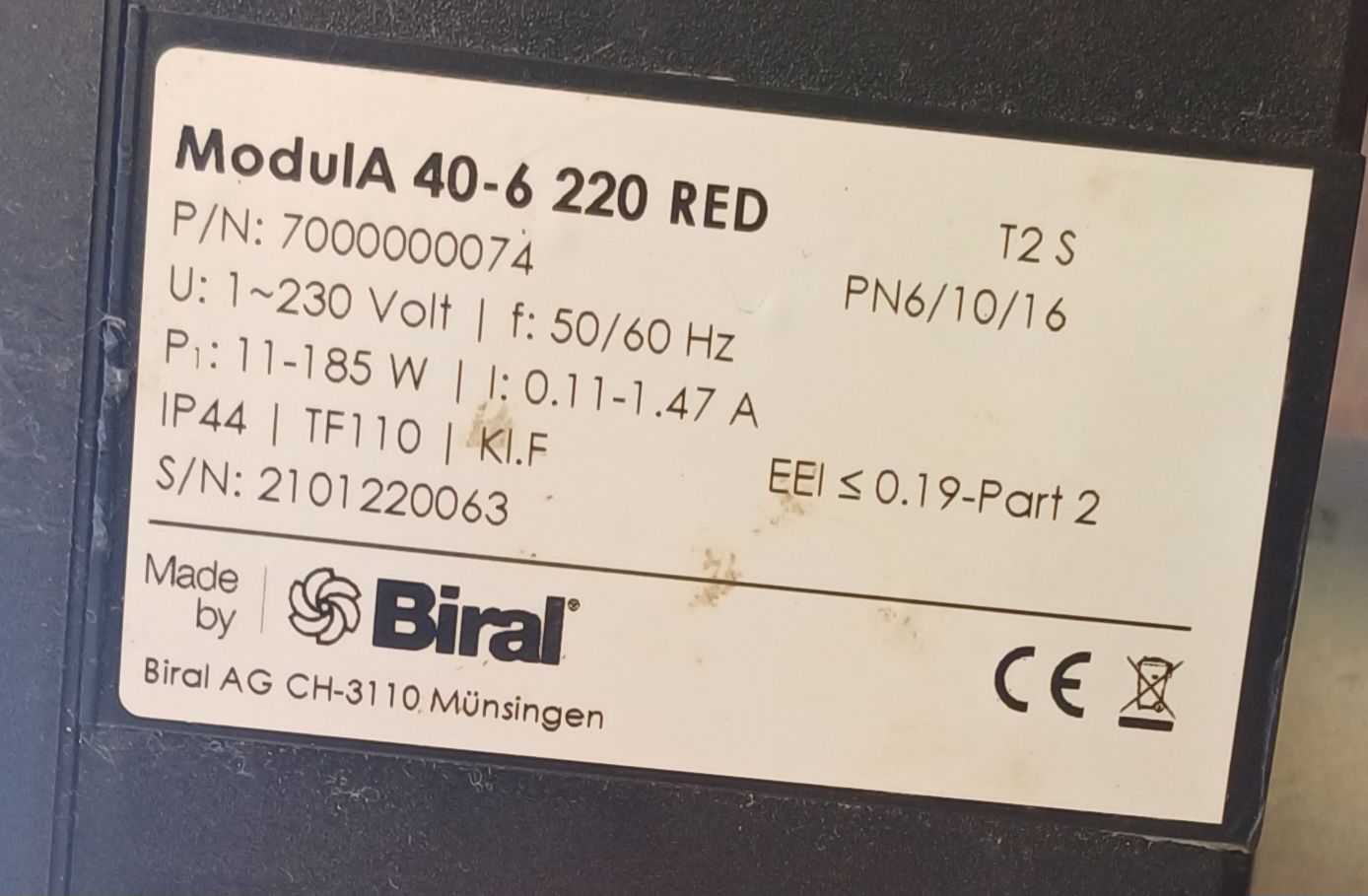 Pompa wody Biral Modul A40-60 obiegowa Grundfos