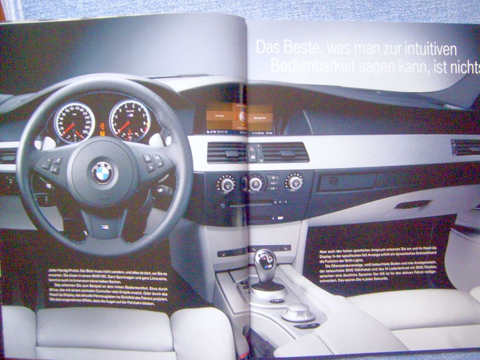 BMW M5 seria E60 M-Power 2004 / obszerny prospekt 76 stron, stan BDB