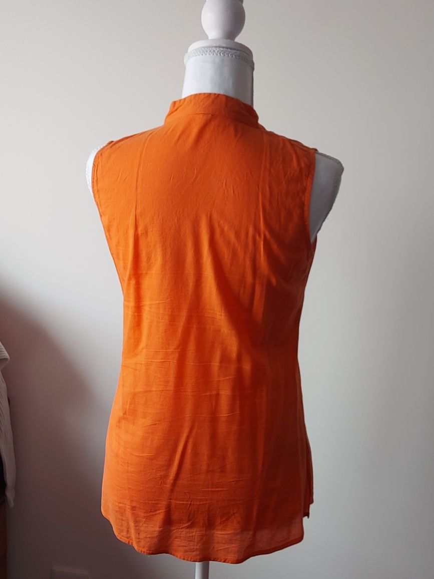 Blusa / Túnica da Lulabay Laranja e Dourado