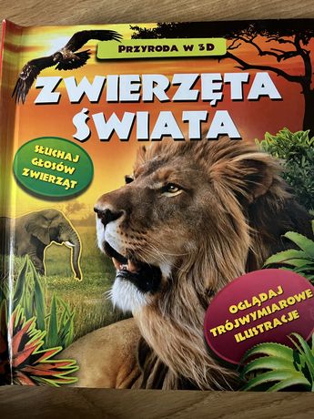 Zwierzęta świata książka z odgłosami zwierzat jak NOWA