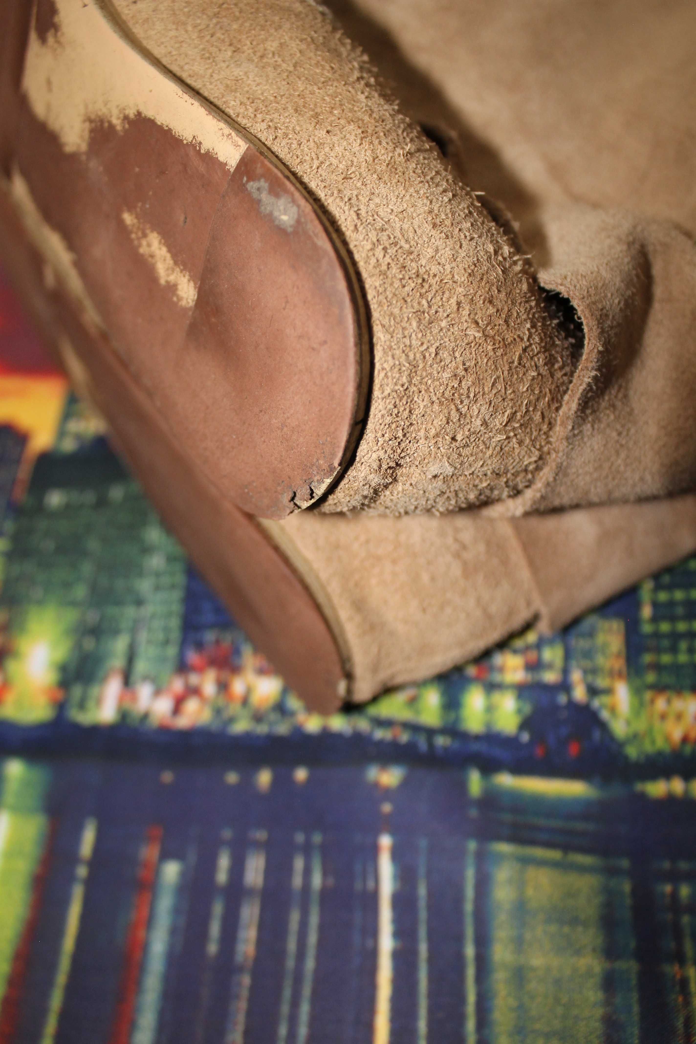 Оригінальні Glossi Чоботи з натуральної замші сапоги ботинки