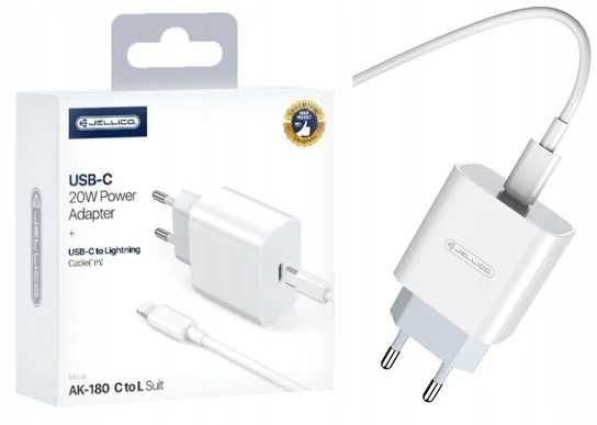 Jellico Ładowarka 20W Usb - C + Kabel Lightning