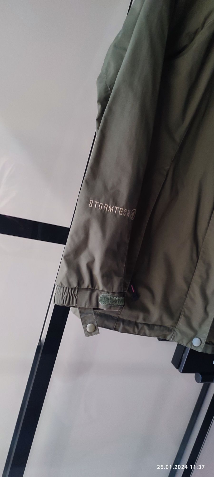 Zielona khaki kurtka wiatrówka damska Softshell S