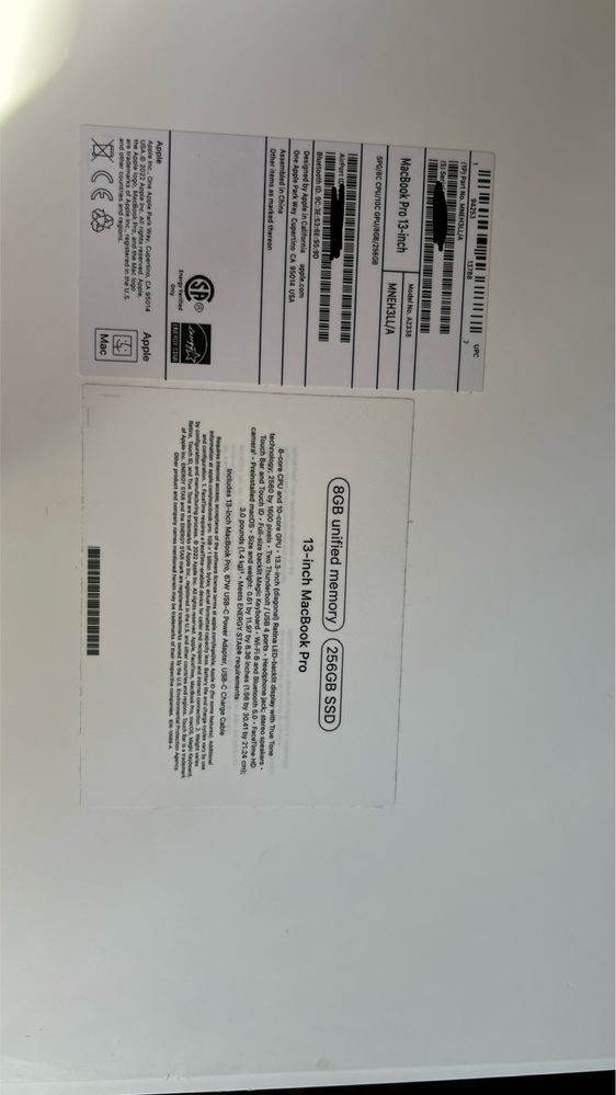 MacBook pro m2 13,3“ 2022