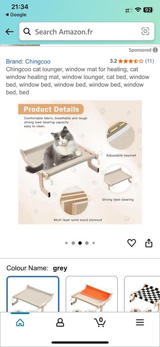 Cama para gatos da marca Meoville