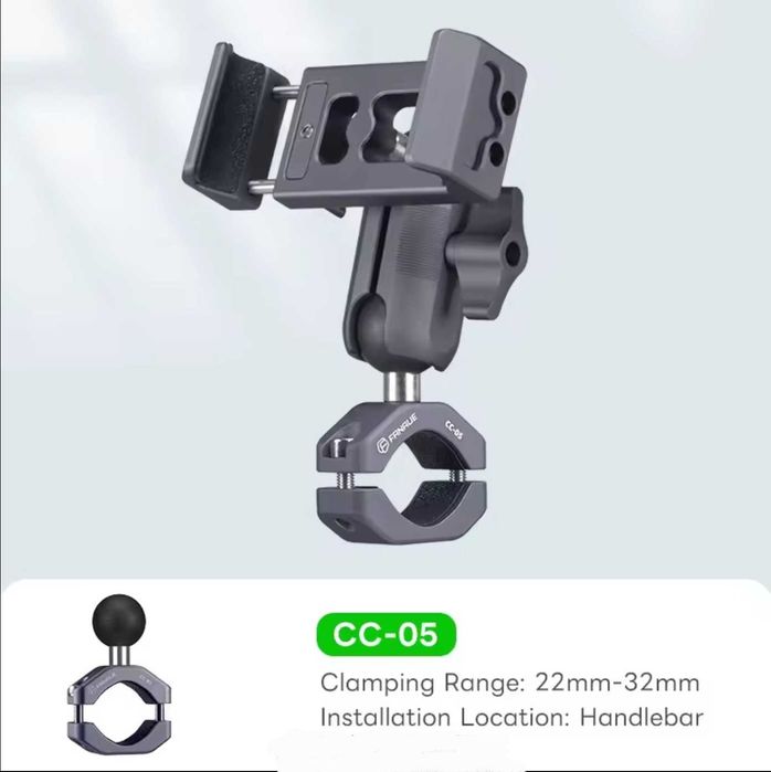 Uchwyt motocyklowy na telefon aluminium FANAUE CPC-06T