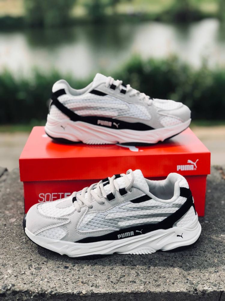 Кроссовки мужские летние Puma Trinomic серые кроссовки Пума триномик