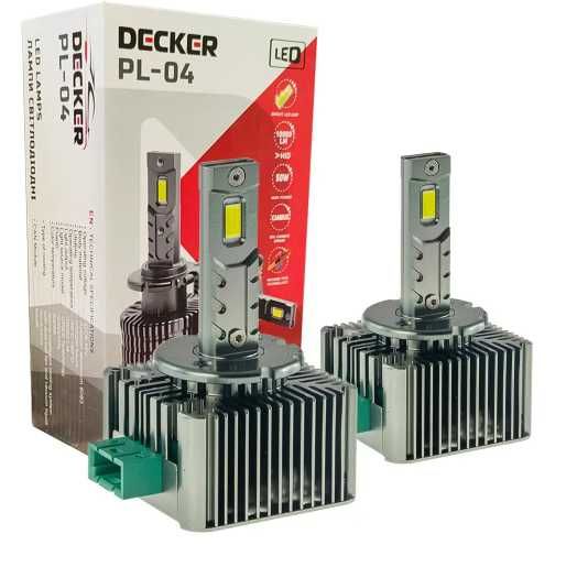 Лампа світлодіодна для фар DECKER LED PL-04 D3/D1/D2 6000K 10000LM