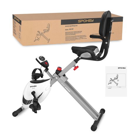 Rowerek treningowy Spokey VX-Fit - poziomy - magnetyczny Nowy