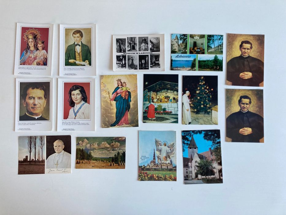 stare kartki pocztowe, obrazki religijne