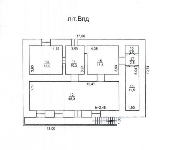 Нежитлові приміщення 252.7 м2, Миколаїв, вул. М. Кропивницького, 51/1