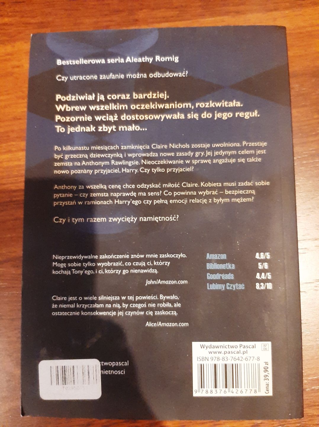 Konsekwencje namiętności Aleatha Romig