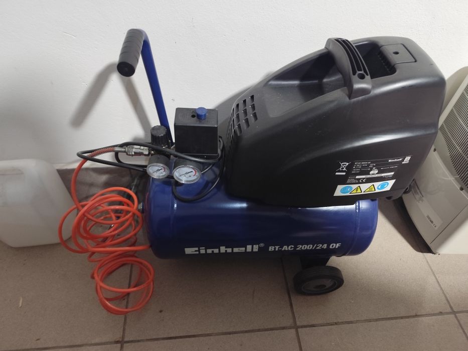 Compressor de Ar Einhhel - 25 Lt - Com acessórios - Rigorosamente Novo