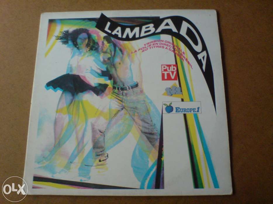 Vinil lp duplo 12'' 33 - vários - lambada - cbs - 1989