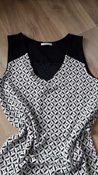 Tunika, sukienka promod M czarno-biała