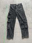 Spodnie cargo bershka unisex czarne