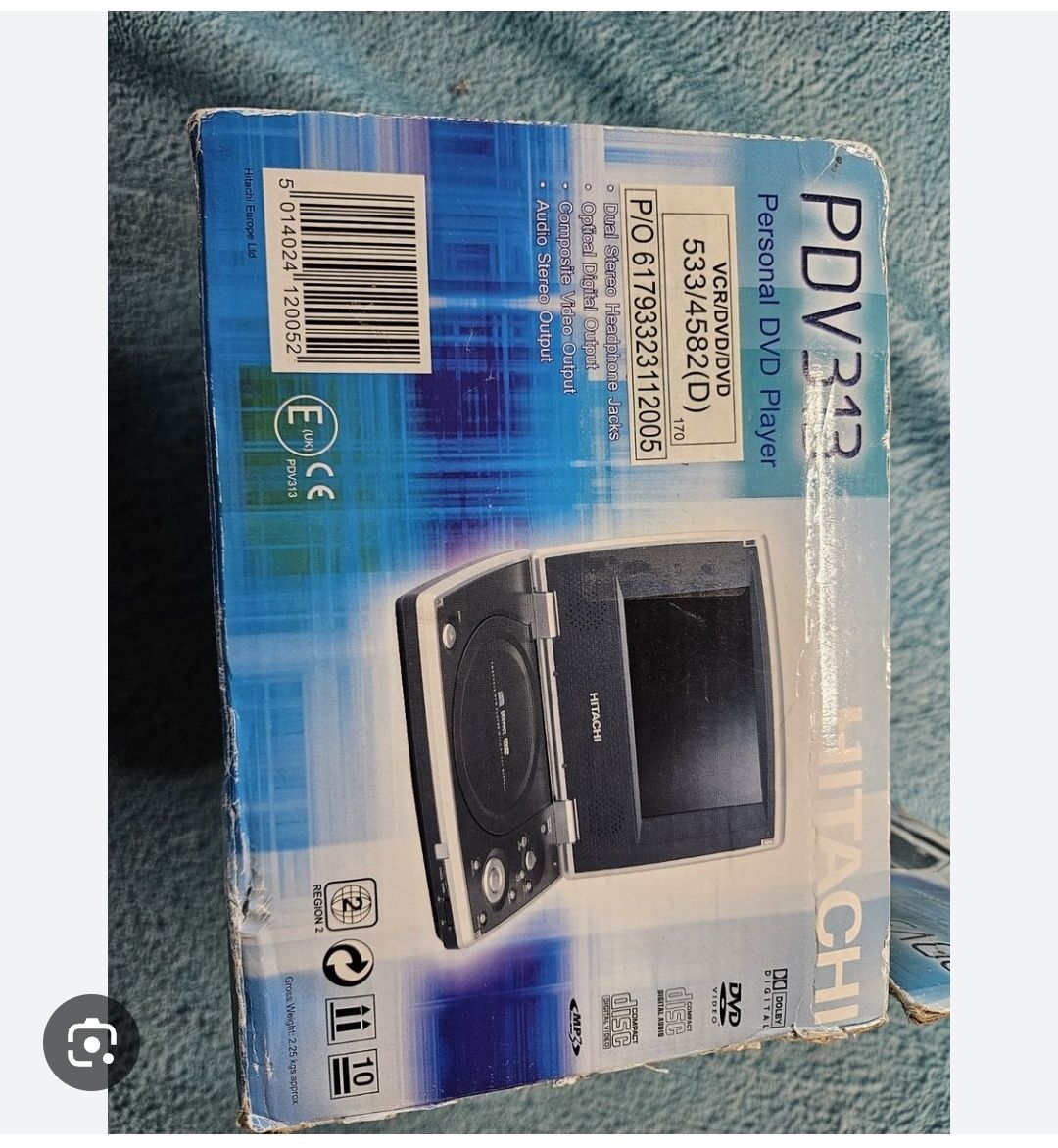 Портативный dvd HITACHI