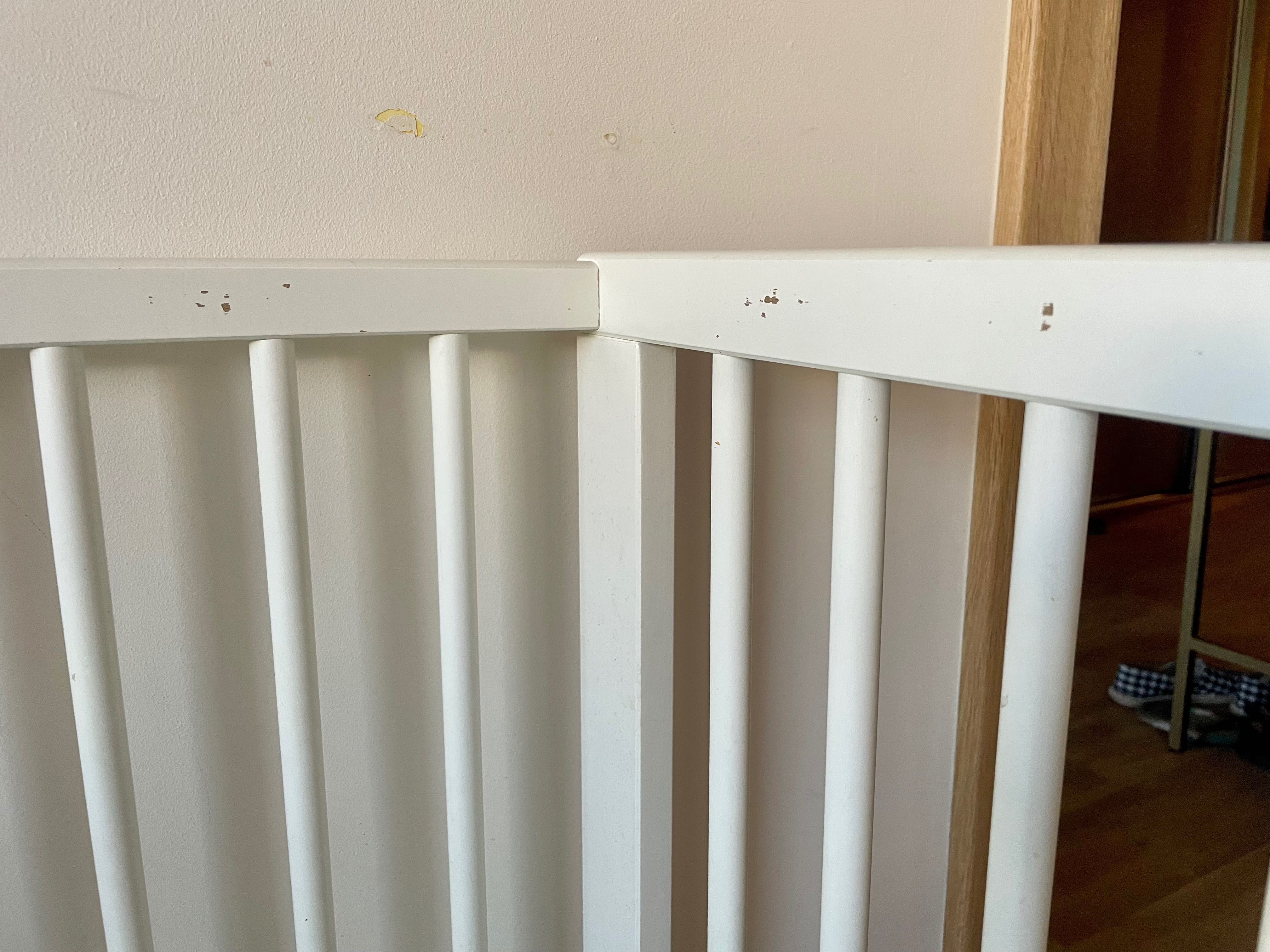 Łóżeczko Gulliver Ikea + materac, mata wodoodporna, 3 prześcieradła