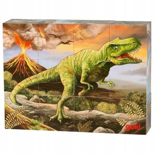 Puzzle Sześcienne Dinozaury, Goki