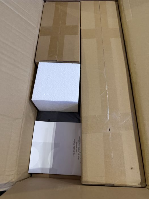 Buda dla psa metaliczna, zewnętrzna, czarna