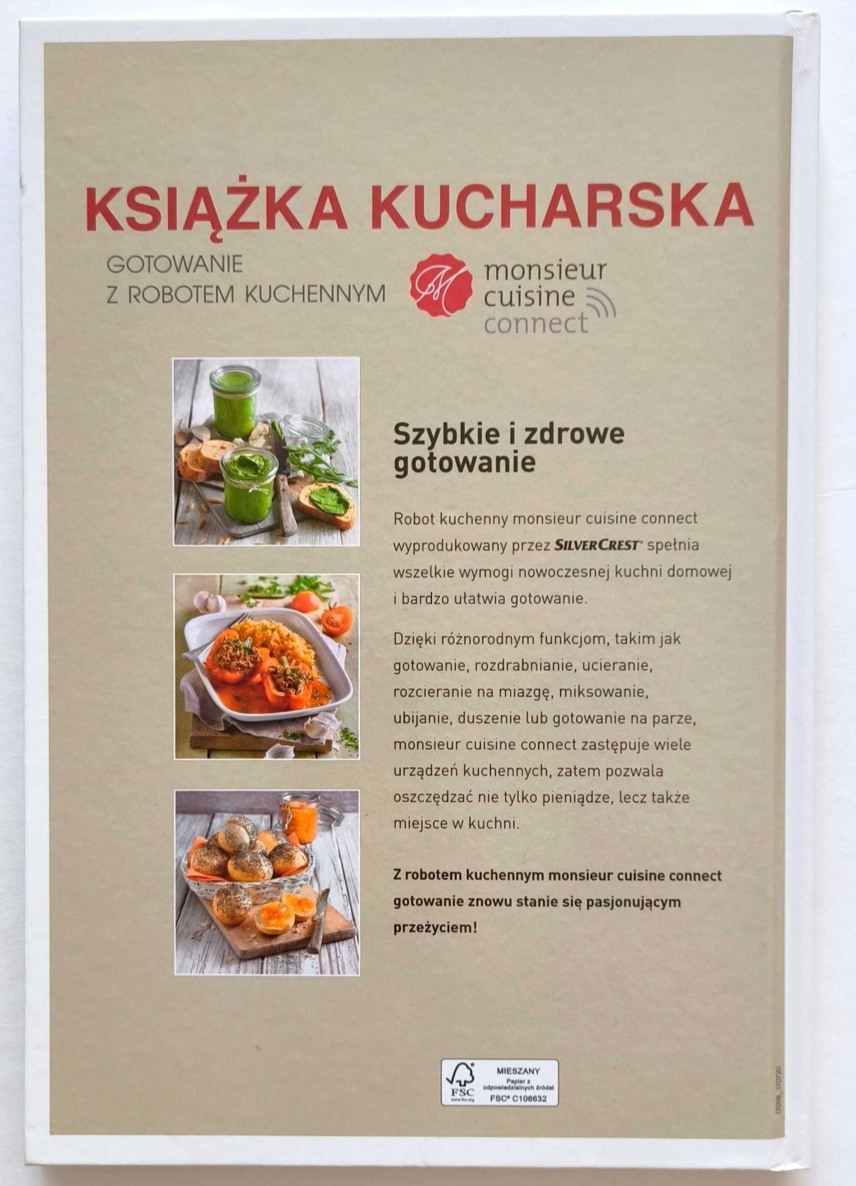 Książka kucharska. Gotowanie z robotem kuchennym - MONSIEUR CUISINE