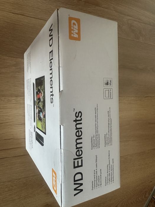 Nowy Dysk Zewnętrzny WD Elements 20TB (WDBWLG0200HBK)