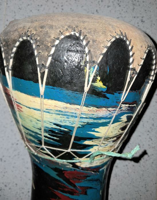 Tambor artesanal decorativo