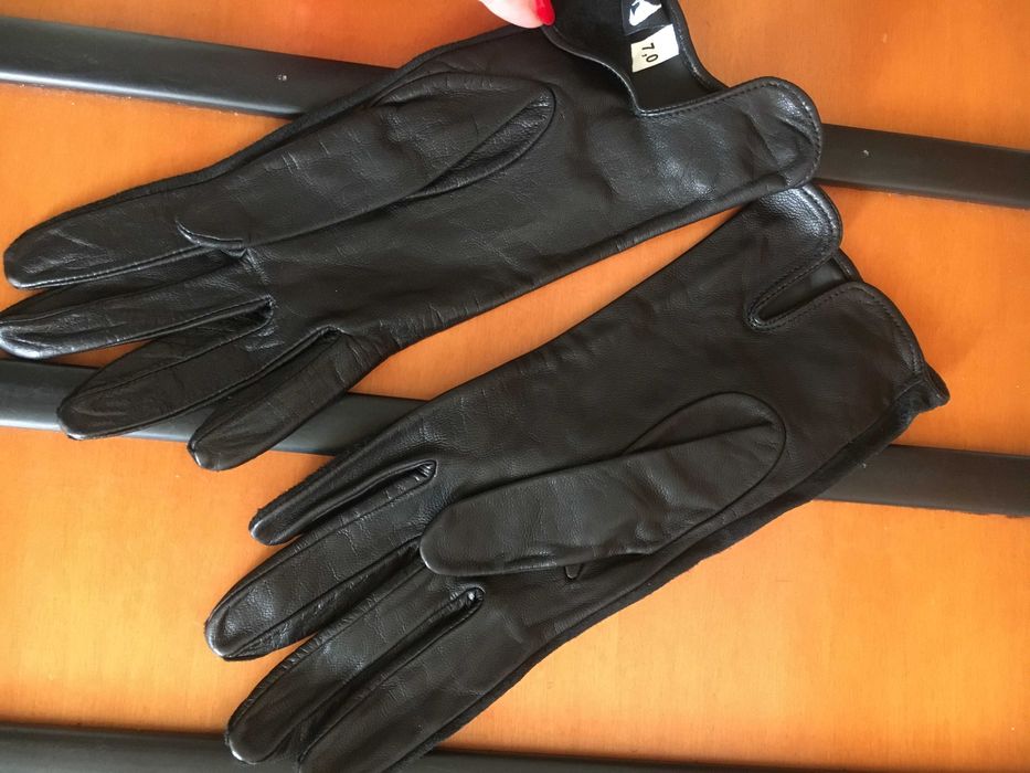 Перчатки L. Carvari. Кожа и замш натуральные. р.7