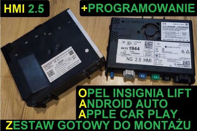 Opel Insignia LIFT HMI2.5 radio zestaw zamiast HMI2.0 AA CP AndroidAut