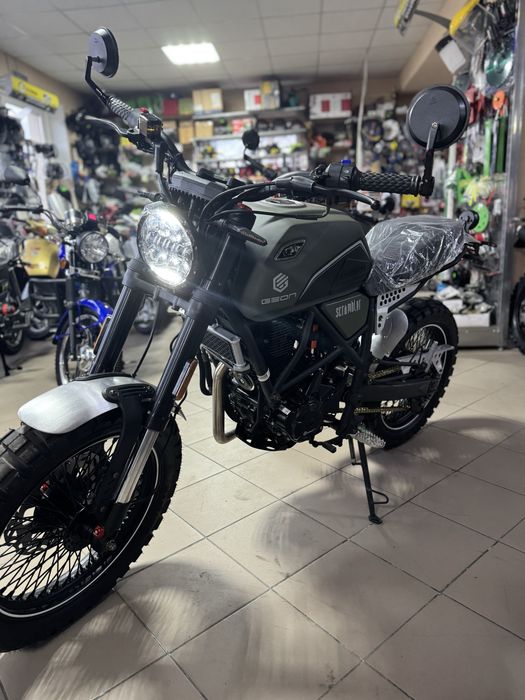 Мотоцикл GEON Scrambler, 250cc. Доставка.