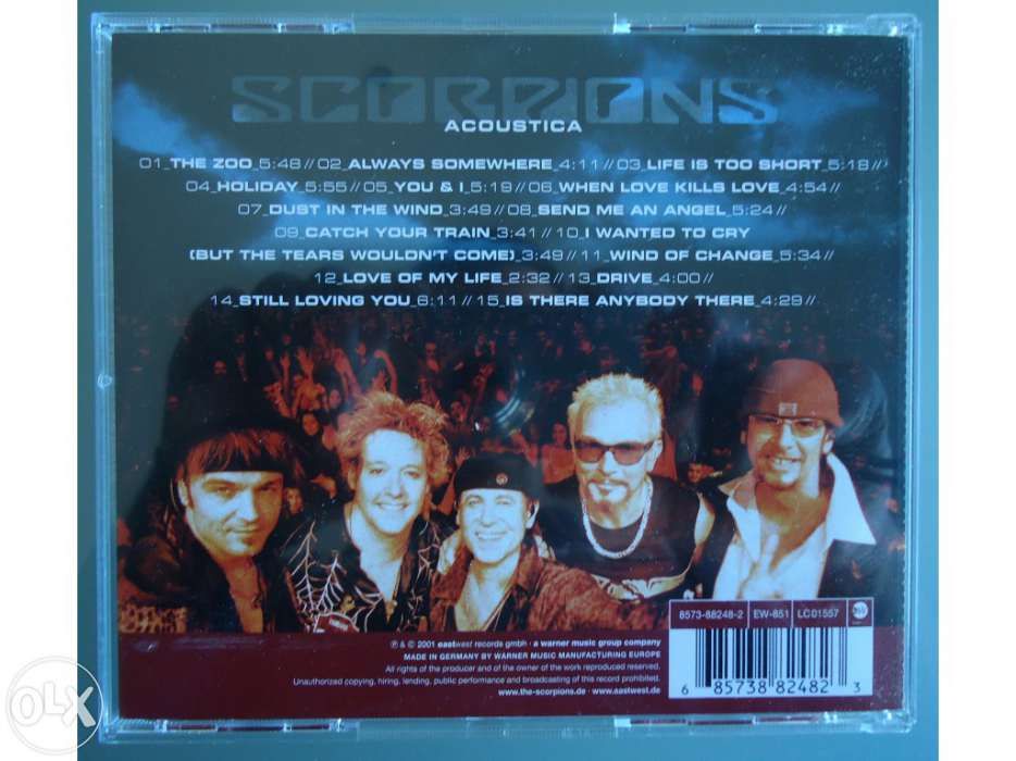 SCORPIONS - Acoustica (Edição Limitada, concerto gravado em Portugal)