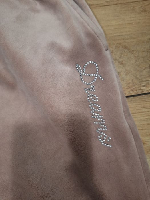 Spodnie dresowe welurowe sportowe różowe Lindex