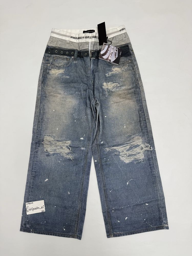 джинсы штаны project g/r Double M L vetements balenciaga