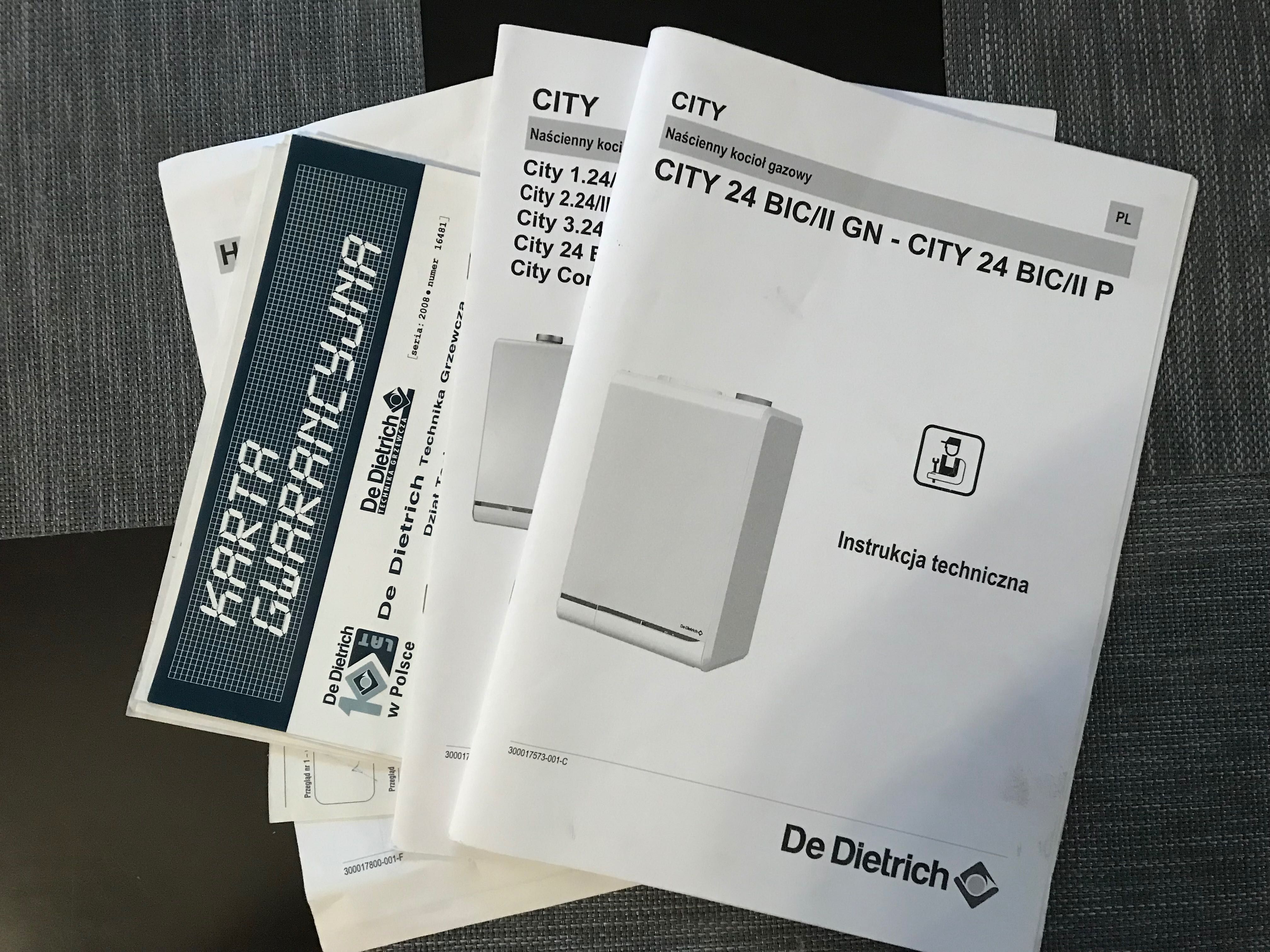 De Dietrich City 24/II FF BIC - sprawny kocioł  **OKAZJA*na cześci**