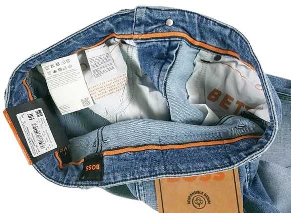 Męskie jeansy Hugo Boss - Tatum Tapered Cropped nowe oryg. - W31/L32