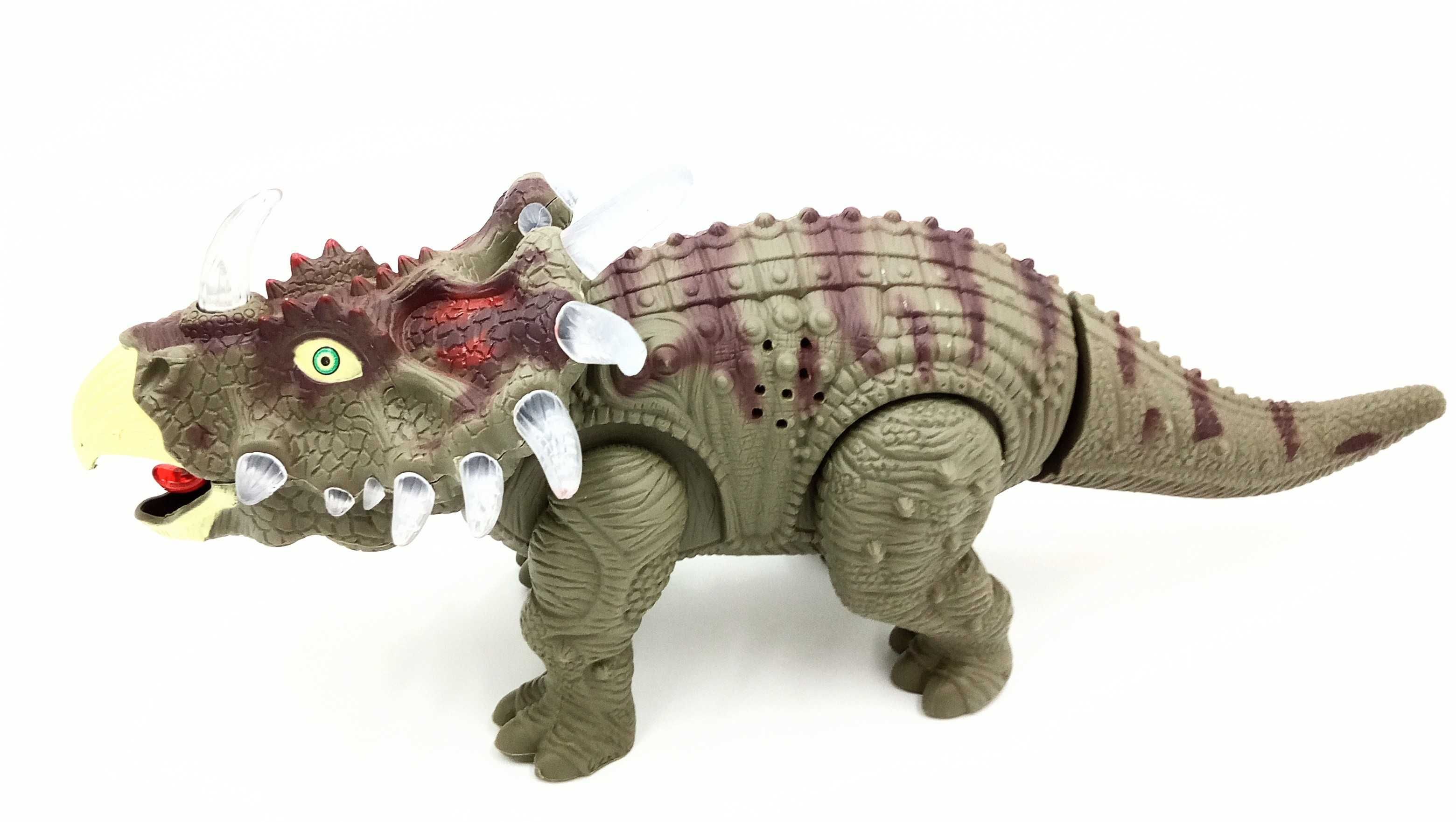 Dinozaur Triceratops Chodzi Wydaje DZWIĘKI ŚWIECI