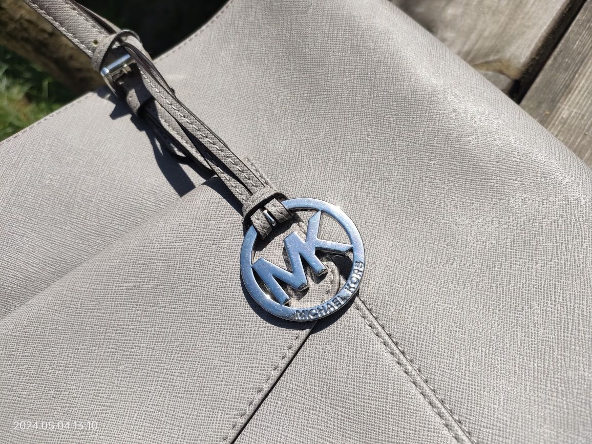 Torebka na ramię a4 Michael Kors MK szara shopper