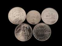 5 moedas de 100$ + 25$ Comemorativas - (Conjunto 4€) #8
